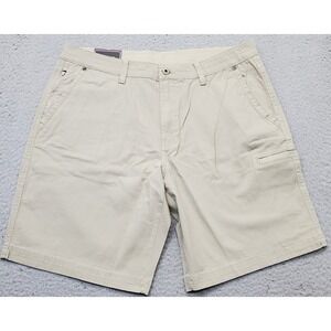 Weatherproof Golf Shorts Mens 36W Tan Durable Utility Pocket Stretch Waistband